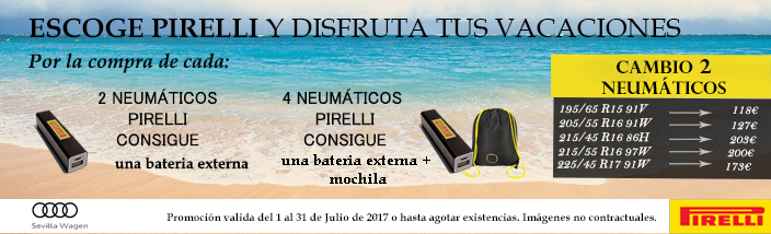 Neumáticos: Con Audi y Pirelli viajarás seguro