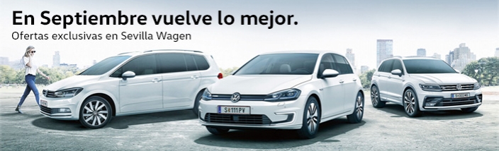 Sevilla Wagen te ofrece en septiembre la Triple Oferta Volkswagen