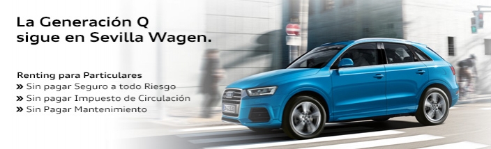 Nueva oferta de Renting en Sevilla Wagen Audi para el Q3 por 347€/mes