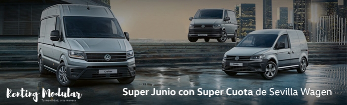 Conduce tu furgón Volkswagen desde 5€ al día con la Súper Cuota de Sevilla Wagen