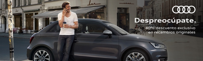 Por ser cliente Audi en Sevilla Wagen tiene un 40% de Descuento en Recambios Originales