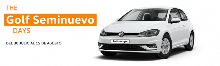 Sevilla Wagen amplia liquidación de su stock de Volkswagen Golf Seminuevo hasta el 15 de agosto