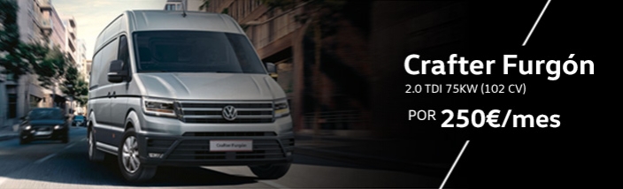 En Septiembre conduzca su Crafter por 250€ al mes con el Renting Modular de Sevilla Wagen